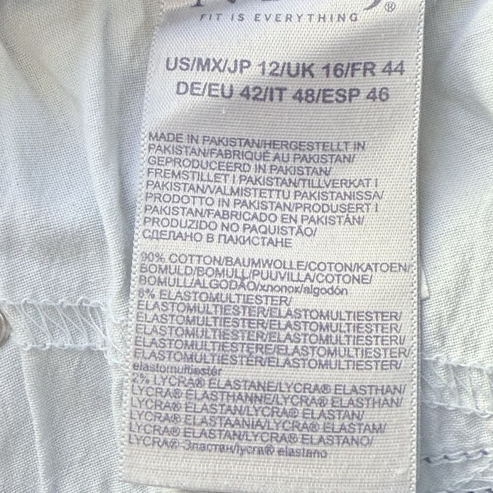 NYDJ Jeans Size 12 Blue Denim Marilyn Straight Leg Classic Stretch Capsule - Picture 8 of 9